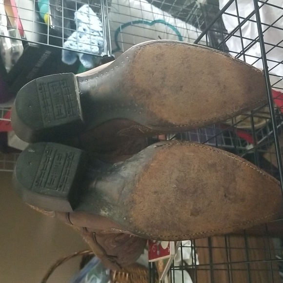 Corral Boots Brown with turqoise - Picture 6 of 10